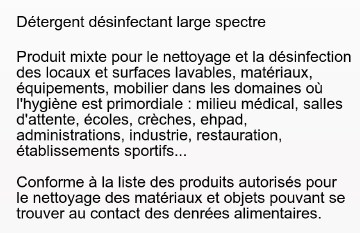 Nettoyant Désinfectant SANOCIDEX - THESEO - Prix